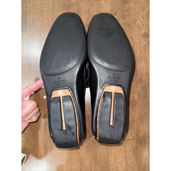 Gucci Jordaan Loafer Horsebit Driver Black Leather Mens 11D Made Italy Authentic main image 10